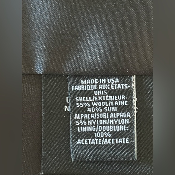 Sofia Cashmere Stand Collar Shaped Alpaca & Wool Blend Coat NWOT Size 14 - Picture 13 of 14